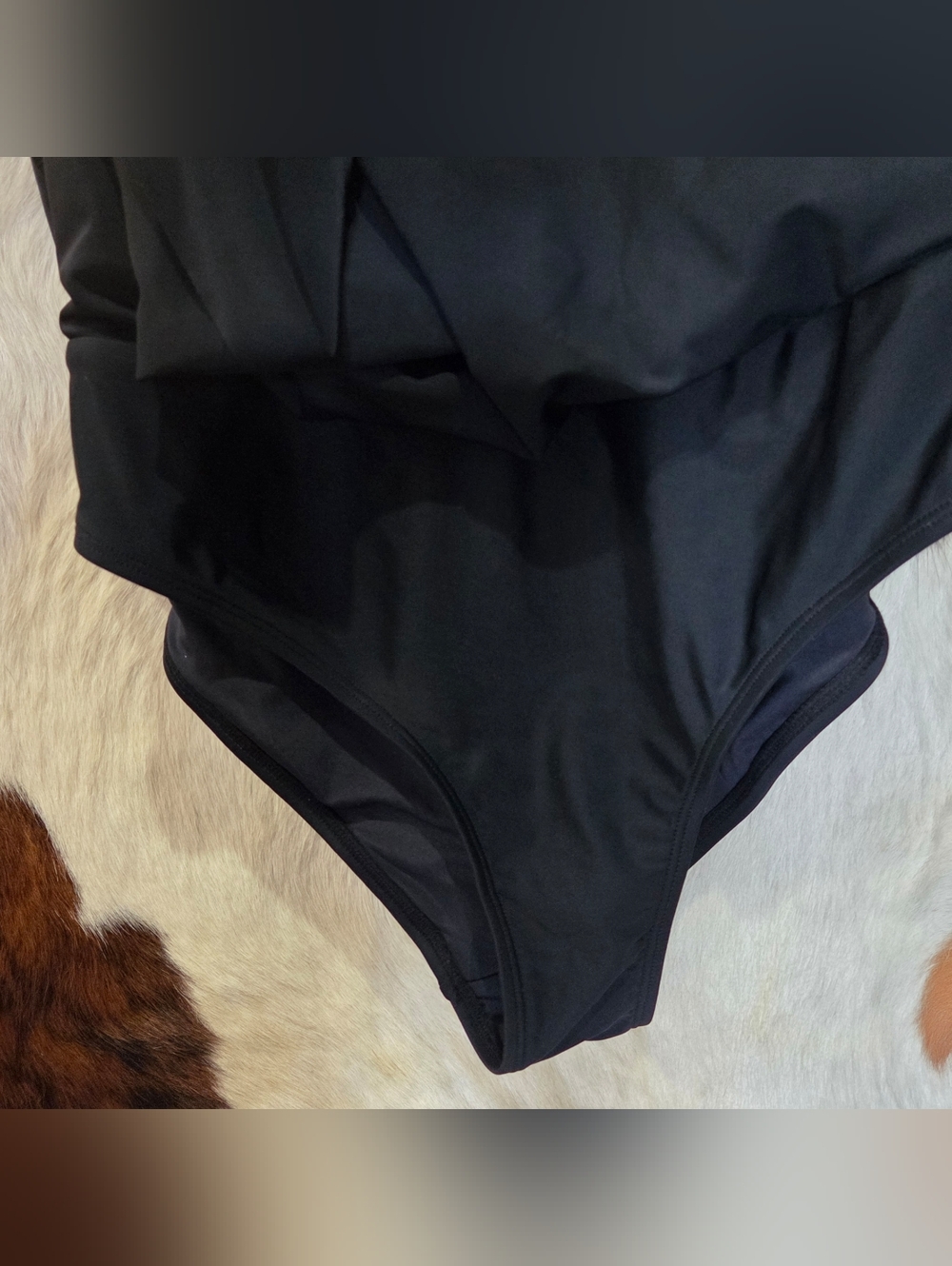 RELLECIGA Black Swimdress with Wide Supportive Straps - Picture 3 of 7